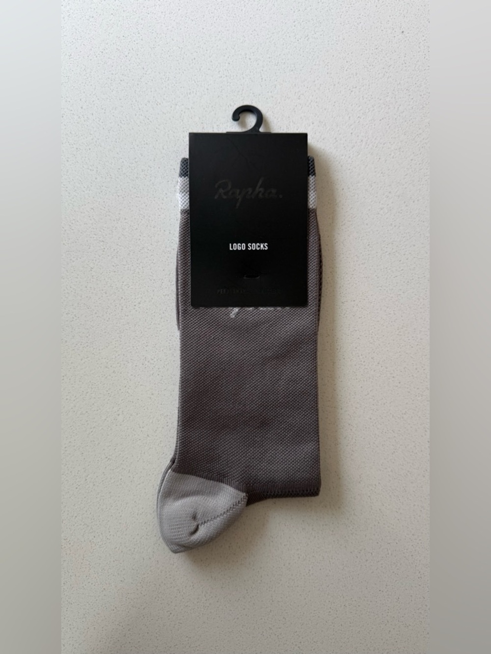 NWT Rapha Logo Socks Gray Medium